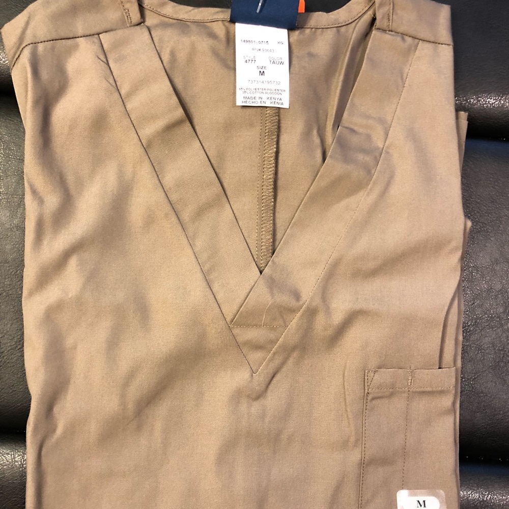 NEW Light Brown Scrub Top
